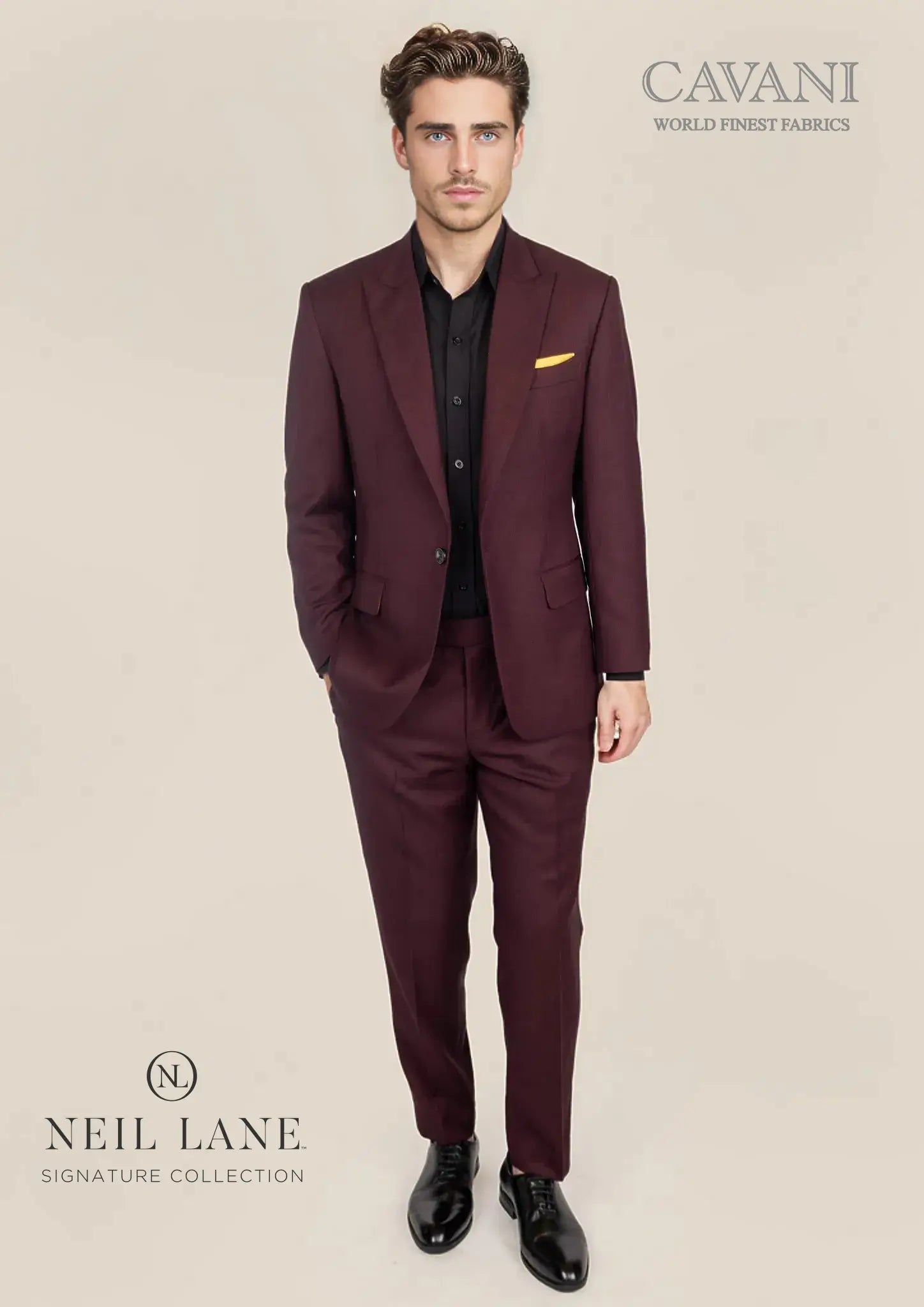 Bowery Deep Burgundy Birdseye Suit