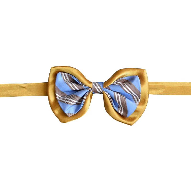 Blue/gold bowtie