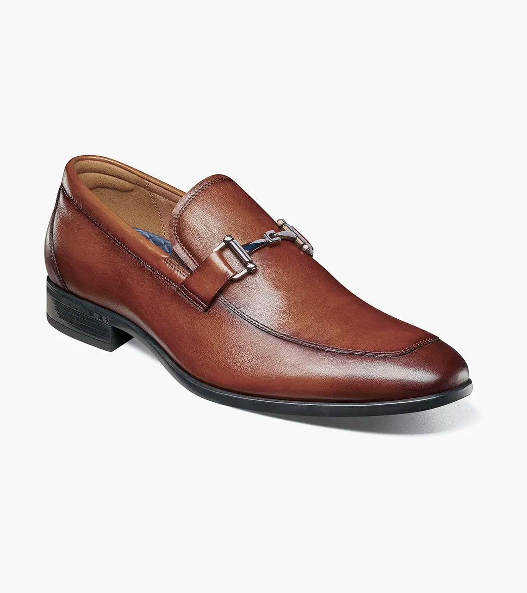 Florsheim Zaffiro Moc Toe Bit Loafer (Wide Width)- Cognac