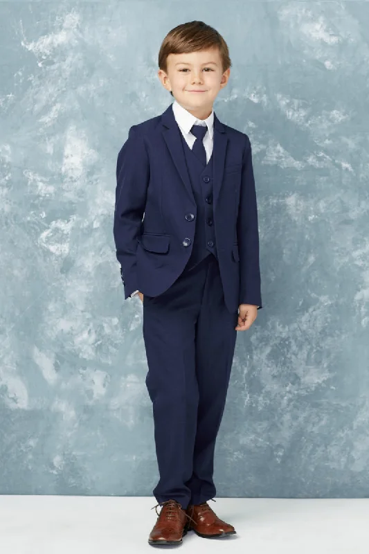 "Stanford" Kids Navy Suit 5-Piece Set