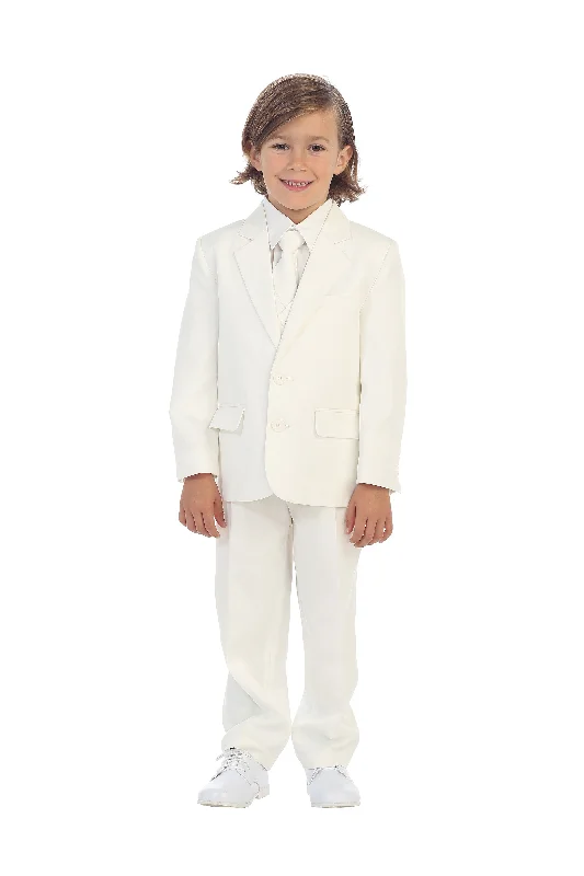 "Charlie" Kids Ivory Suit 5-Piece Set