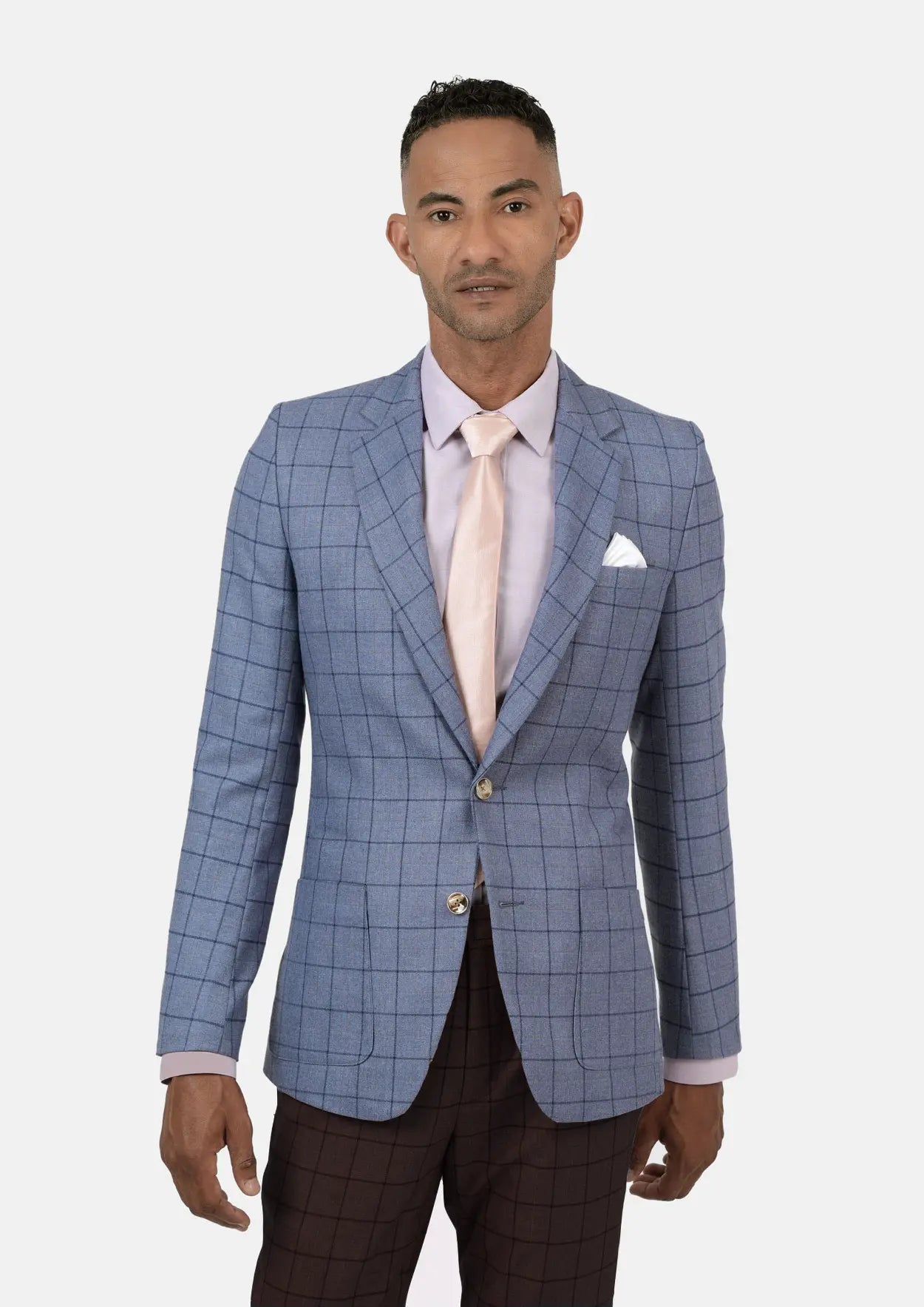 Astor Carolina Blue Windowpane Jacket