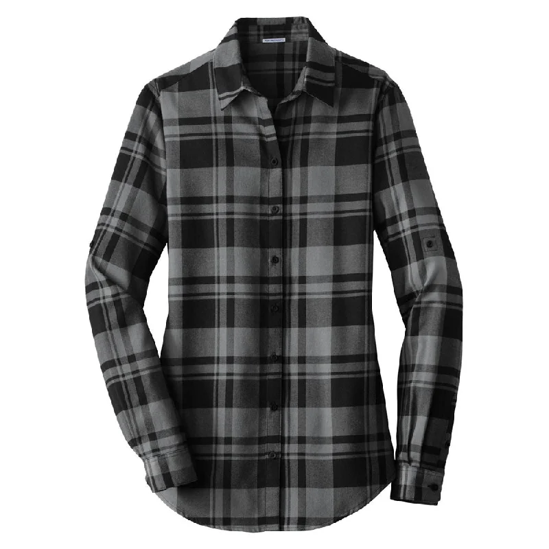 Port Authority Ladies Plaid Flannel Tunic