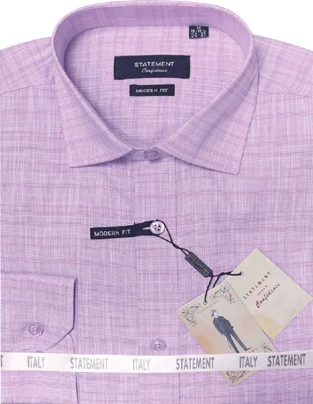 MODERN FIT LAVENDER DRESS SHIRT SELF TEXTURED