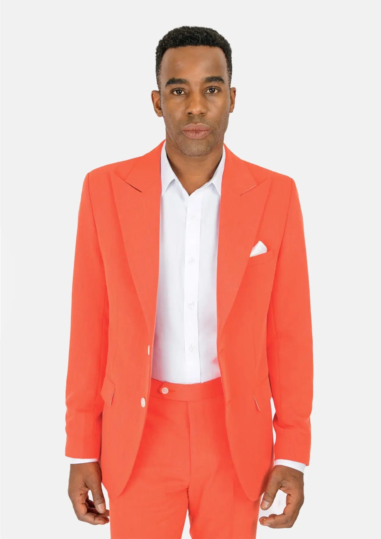 Hudson Orange Stretch Suit