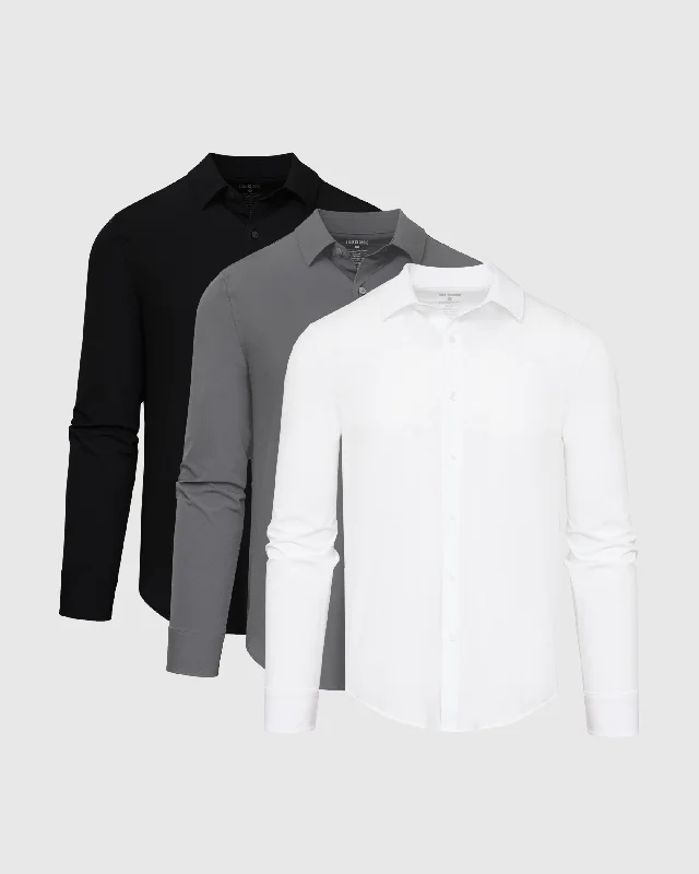 Core Color Performance Lightweight Dress Shirt 3-Pack