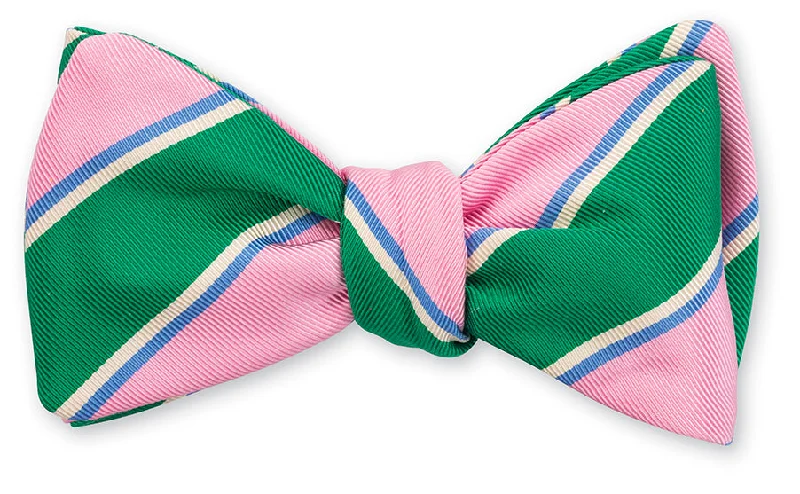 Pink Hubbard Stripes Bow Tie - B5461