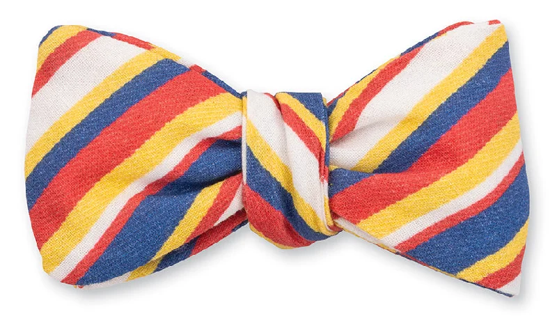 Royal Summer Stripe Bow Tie - B5484