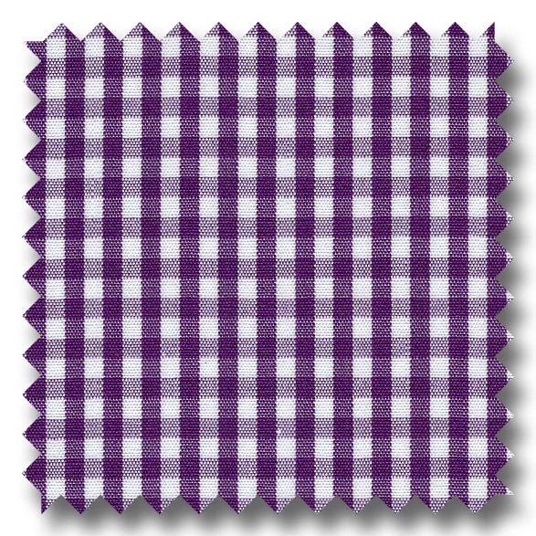 Plum Check 2Ply Broadcloth - Custom Dress Shirt