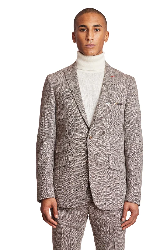 Ashton Peak Jacket - slim - Tan Donegal Speckle