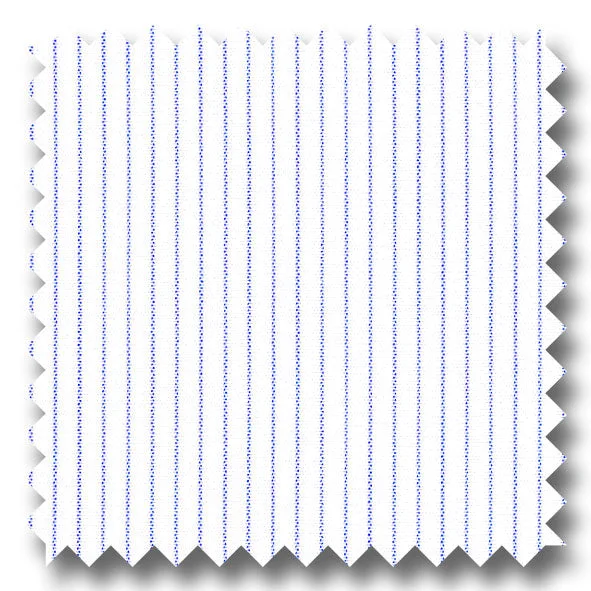 Blue Stripe 2Ply Broadcloth - Custom Dress Shirt