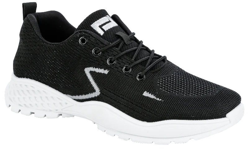 ORBIT Men's Black & White Ultralight Athletic Shoes SP660