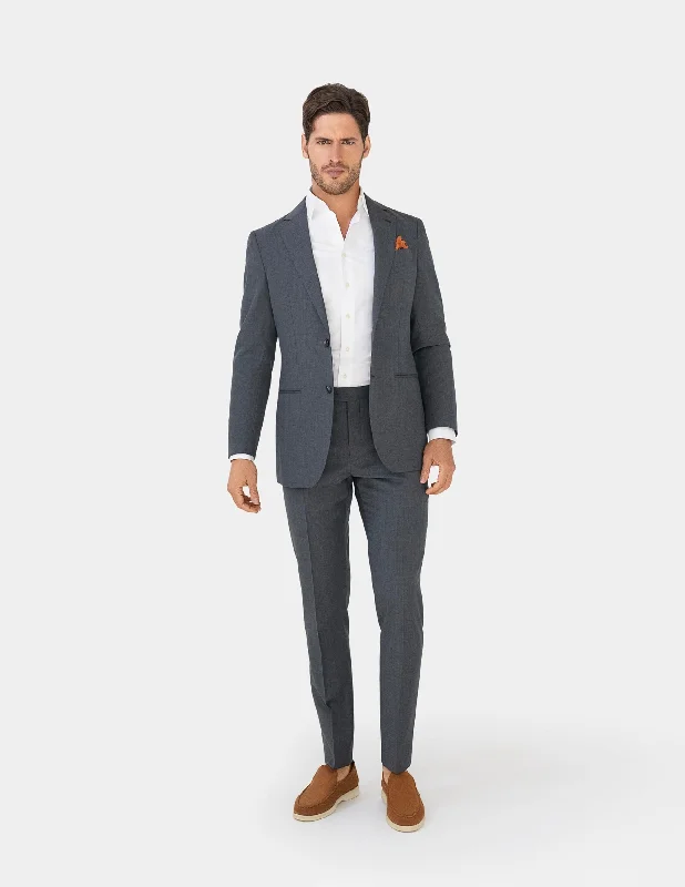 Dark Grey Single Breasted Suit