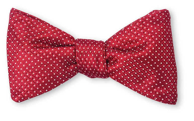 Red Runnymede Pin Dots Bow Tie - B4949