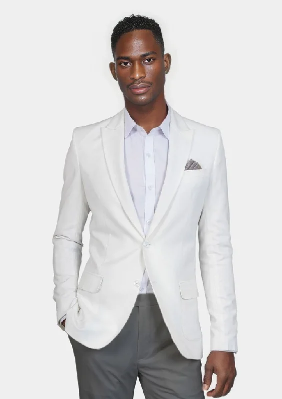 Bryant White Twill Jacket