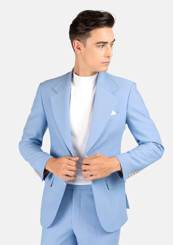 Ellis Icy Blue Stretch Suit