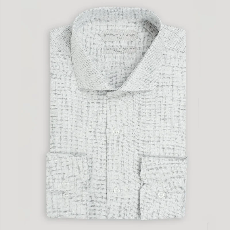 The Colm Dress Shirt | Semi Spread Collar | Mitered Barrel Cuff