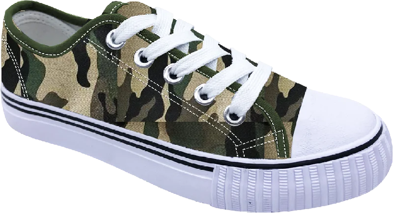 Camouflage Lace Up Classic Canvas Men's Shoes SP643