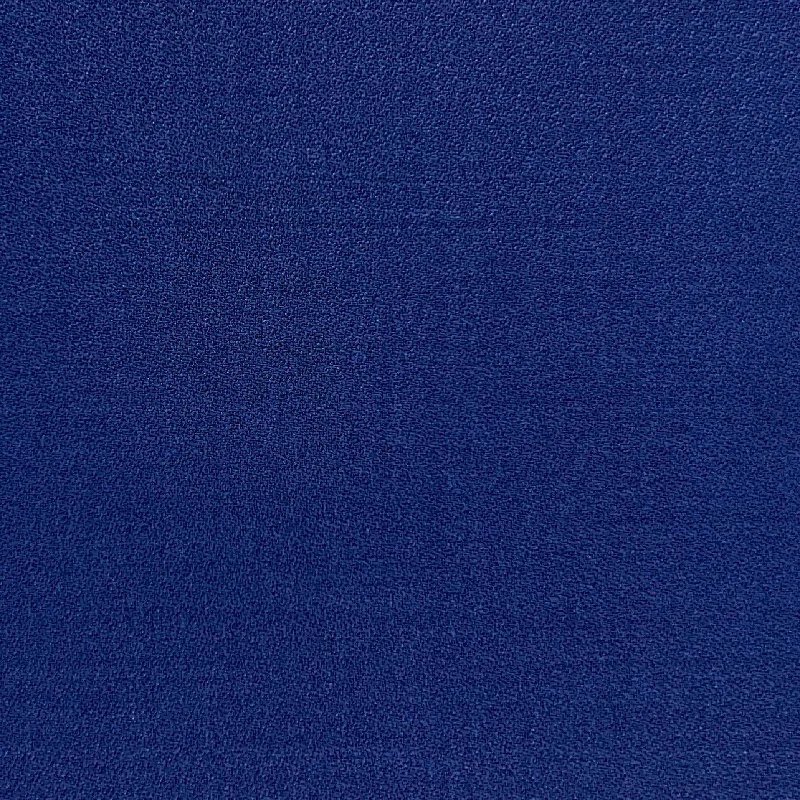 Royal Blue Plain Weave Crepe Finish With Comfort Stretch