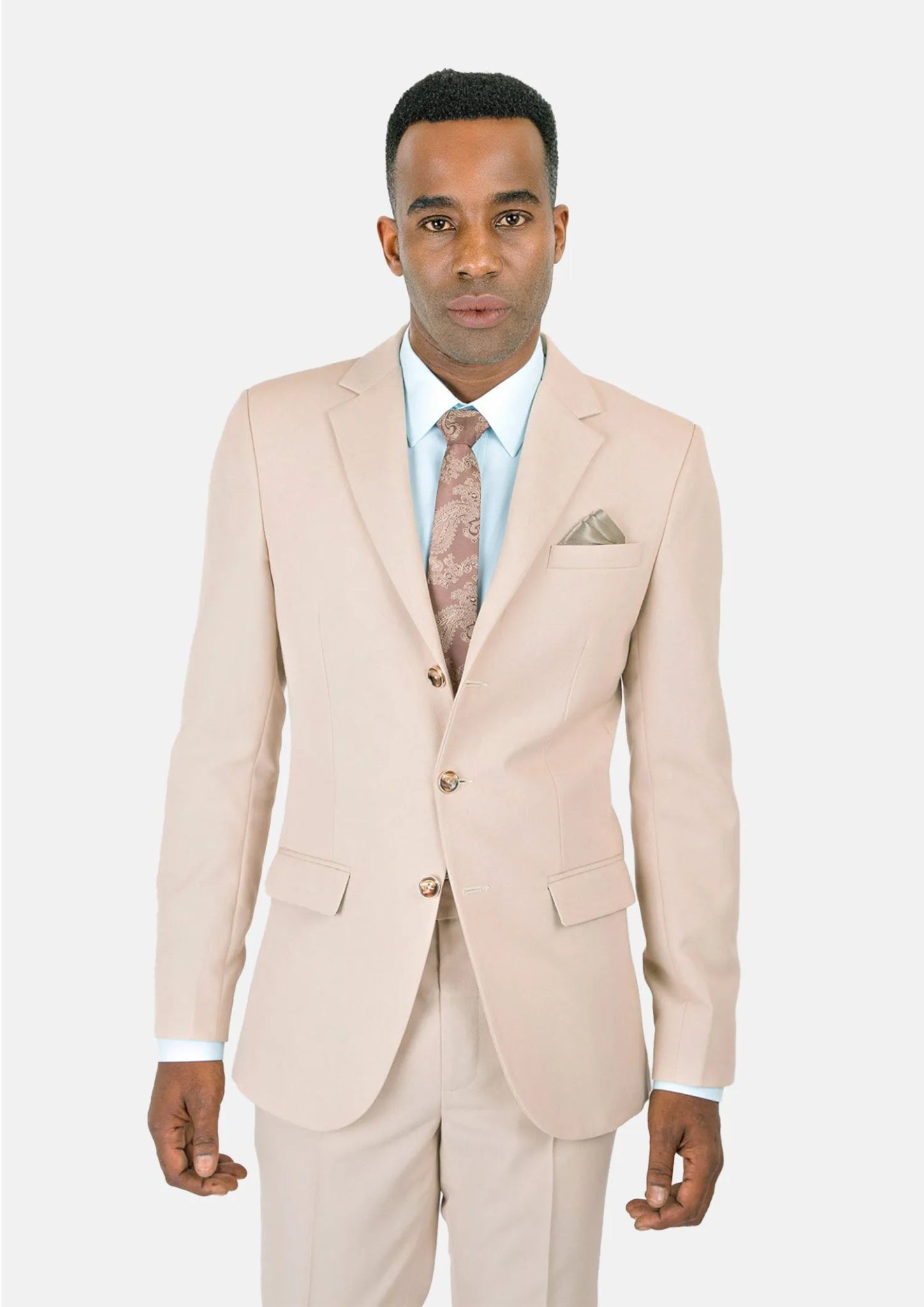 Prince Champagne Cotton Suit