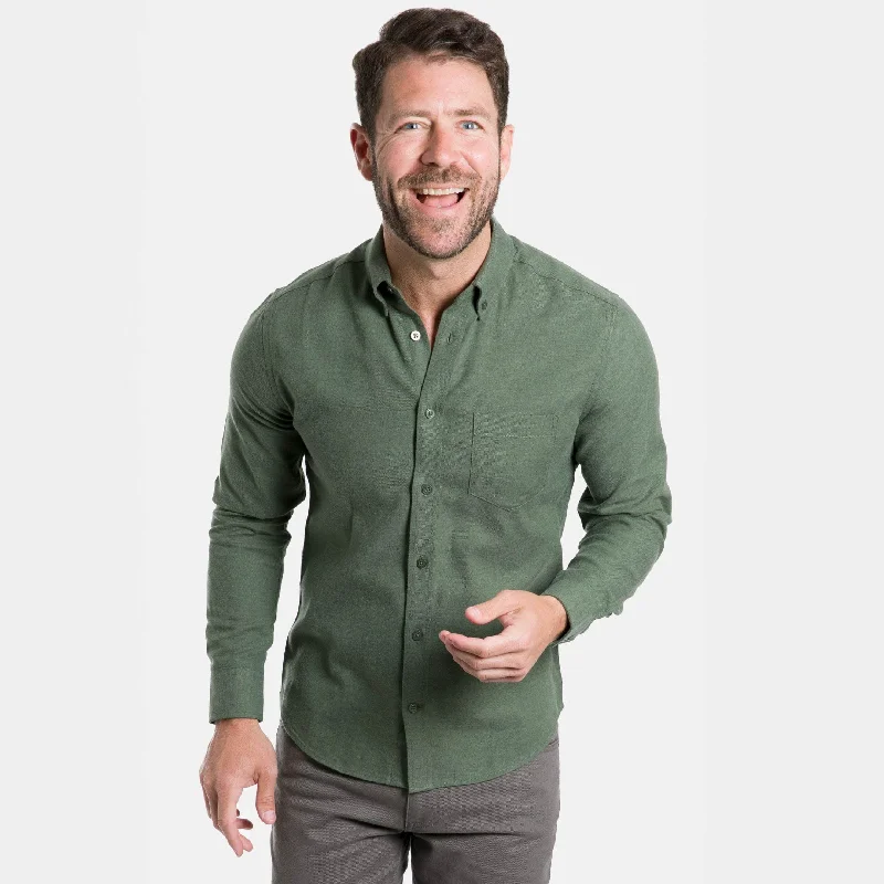 Elm Green Brushed Shirt