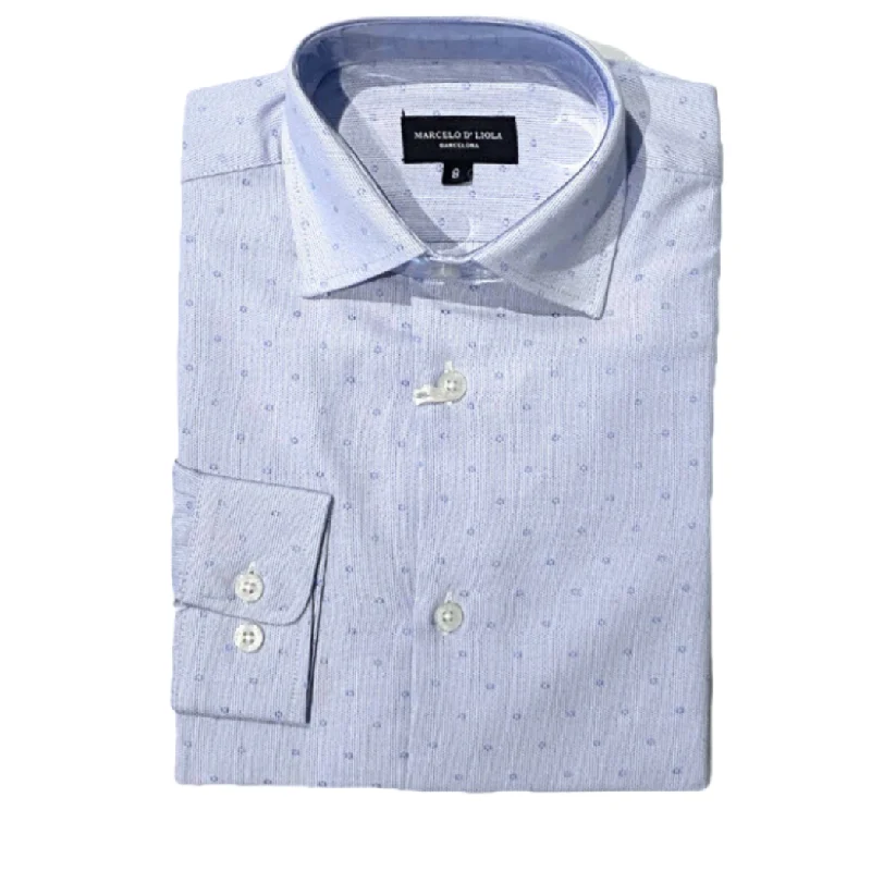 Marcelo D'Liola Boys Sky Circle Dress Shirt