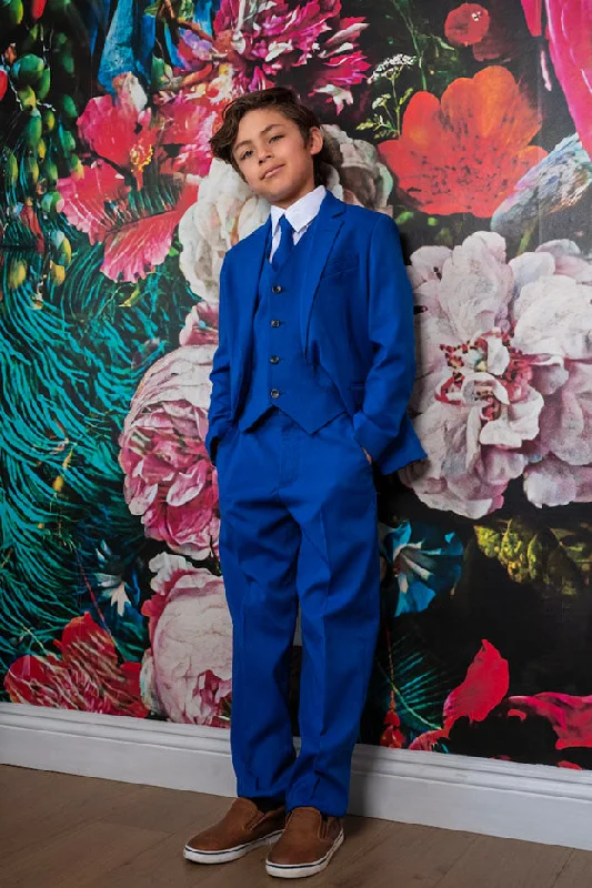 "Ramses" Kids Azure Blue Suit 5-Piece Set