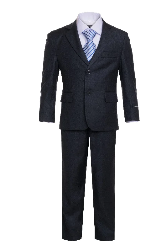 "Jax" Kids Charcoal Suit 5-Piece Set