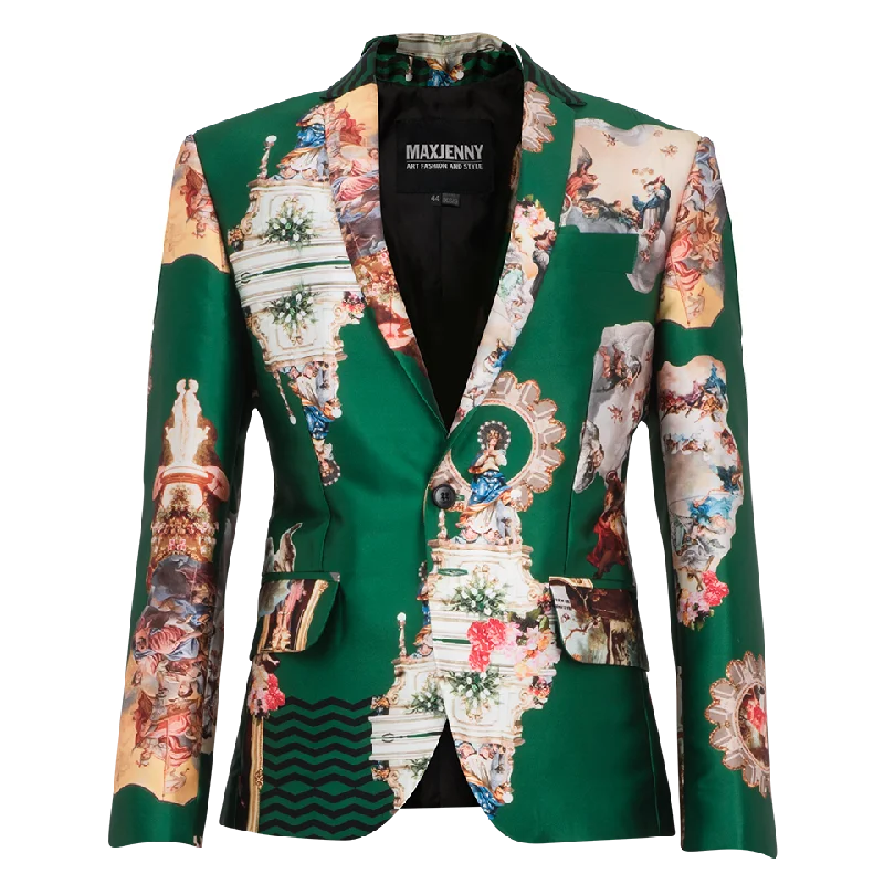 Men's blazer jacket sicily green