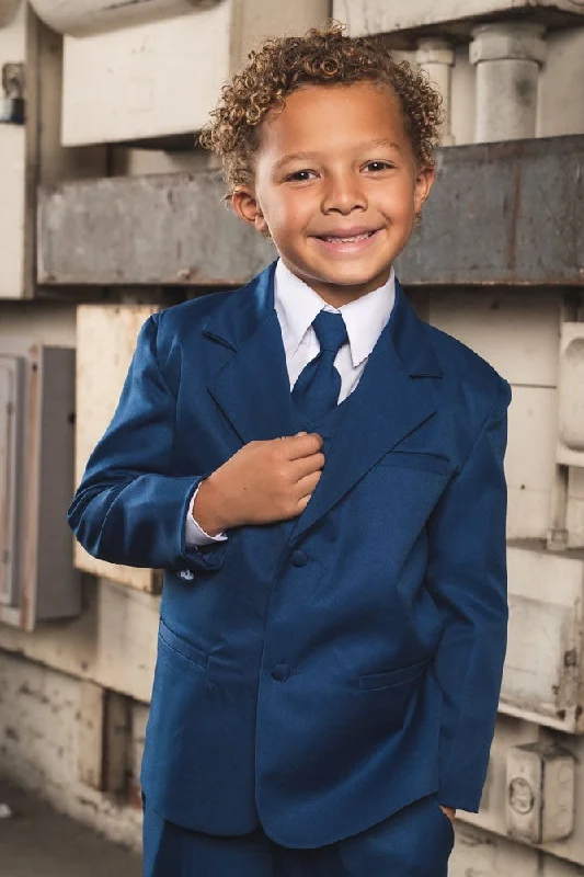 "Joey" Kids Cobalt Suit 5-Piece Set