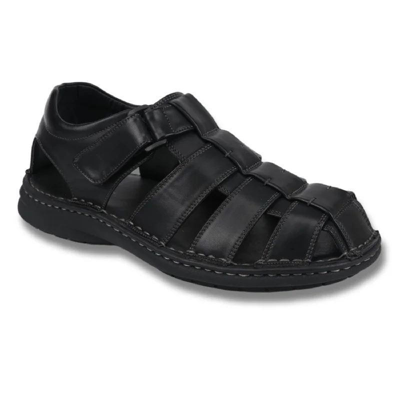 Men's Casual Black Fisherman Sandals